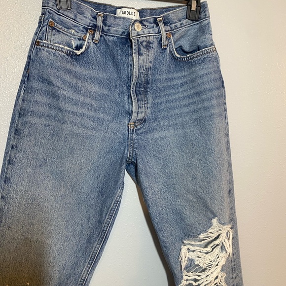 Agolde distressed 90’s pinch waist jeans - Picture 3 of 6